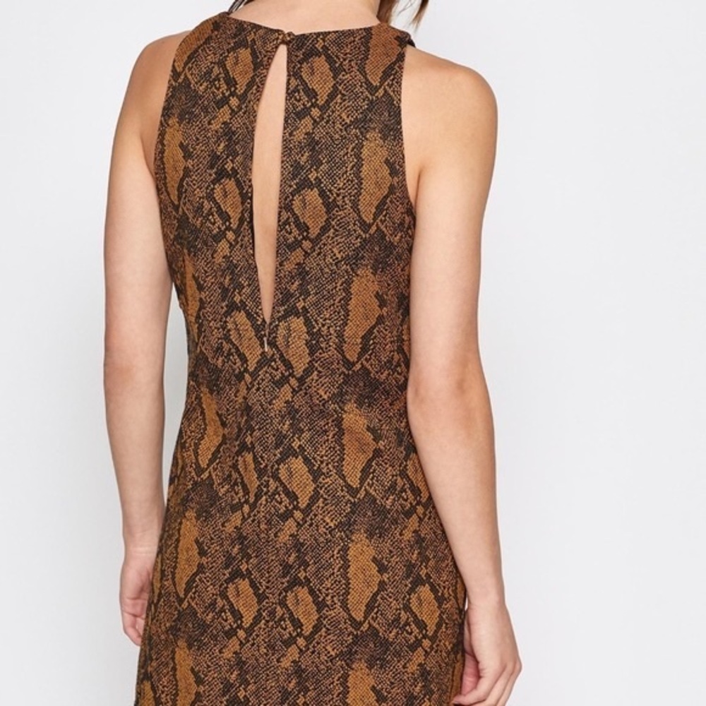 Joie Tonie Snakeskin Python Print Shift Dress - image 3